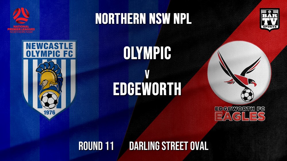 NPL - NNSW Round 11 - Newcastle Olympic v Edgeworth Eagles FC Slate Image