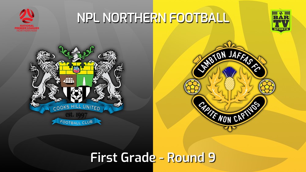 220507-NNSW NPLM Round 9 - Cooks Hill United FC v Lambton Jaffas FC Slate Image