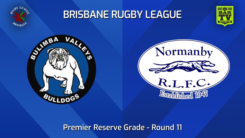 240622-video-BRL Round 11 - Premier Reserve Grade - Bulimba Valleys Bulldogs v Normanby Hounds Slate Image