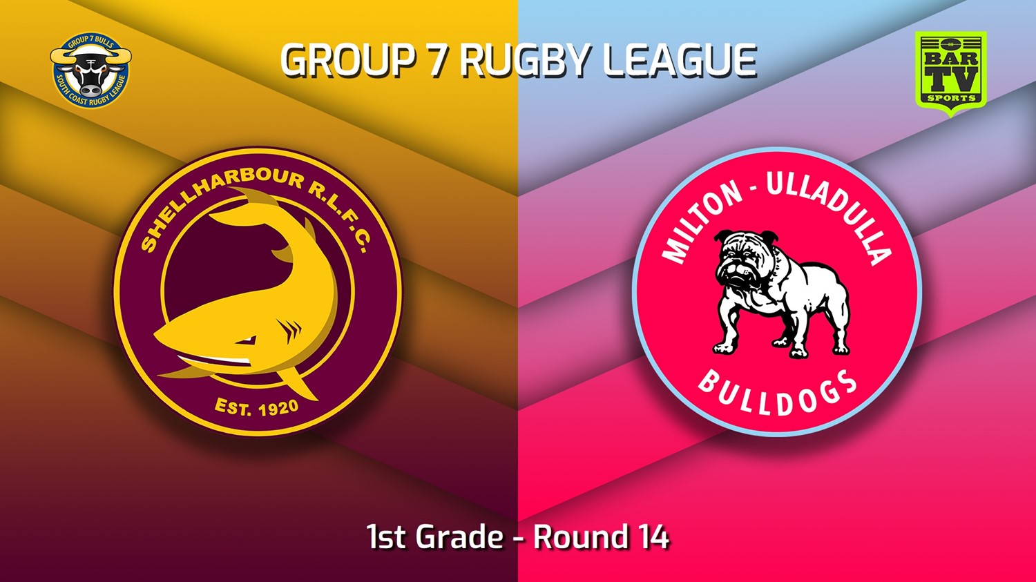 220724-South Coast Round 14 - 1st Grade - Shellharbour Sharks v Milton-Ulladulla Bulldogs Minigame Slate Image