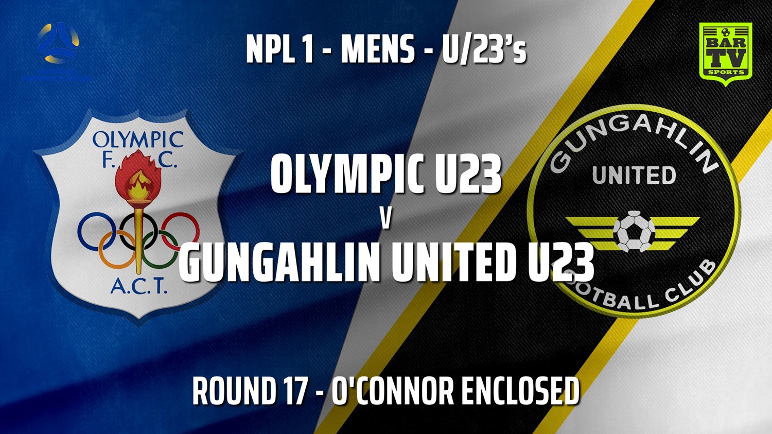 210807-Capital NPL U23 Round 17 - Canberra Olympic U23 v Gungahlin United U23 Minigame Slate Image