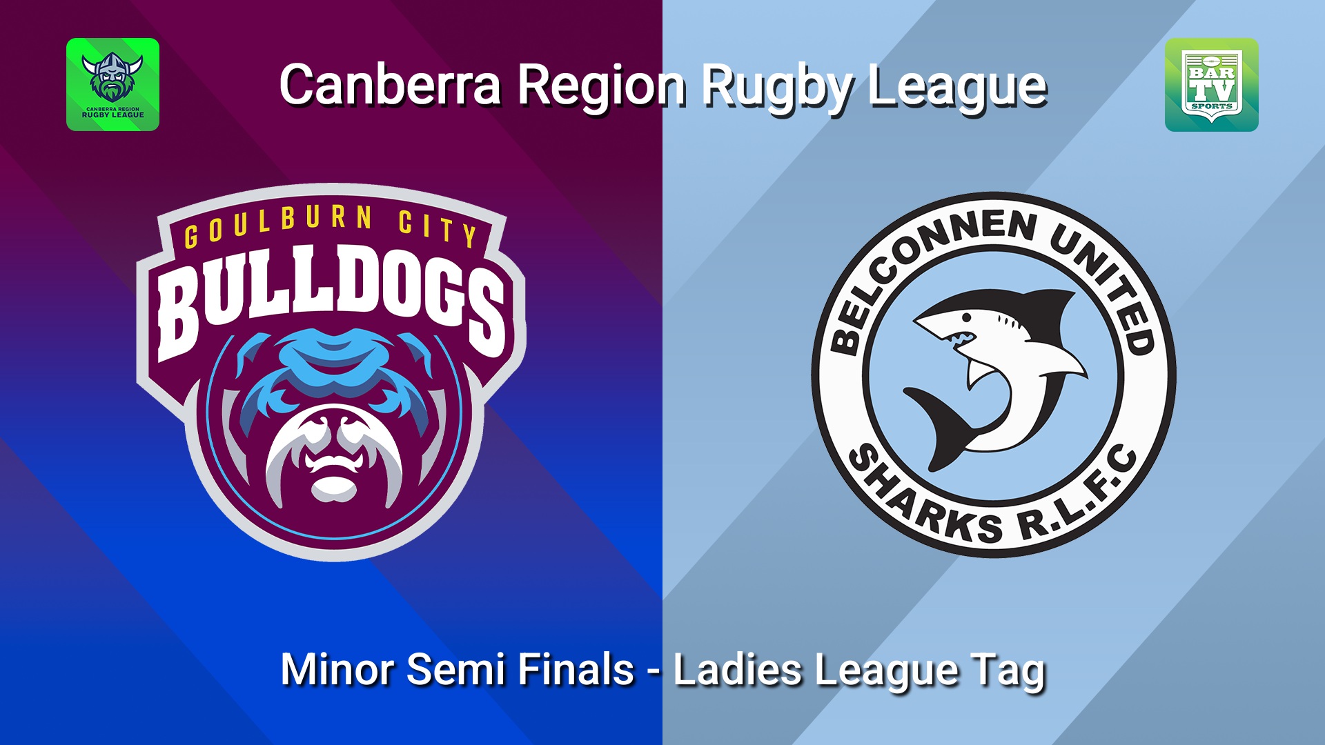260906-video-Canberra Minor Semi Finals - Ladies League Tag - Goulburn City Bulldogs v Belconnen United Sharks Slate Image