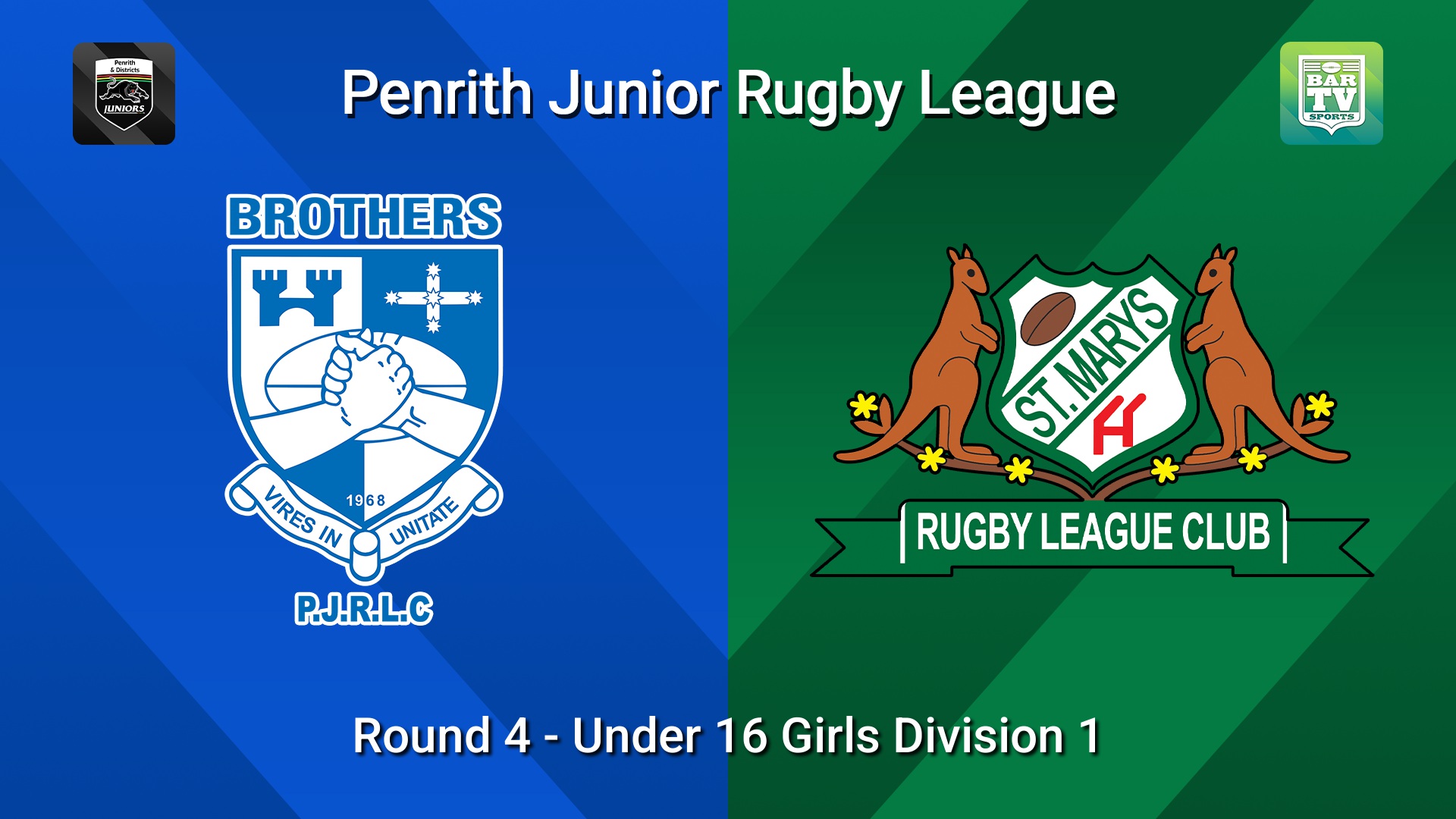260516-video-Penrith & District Junior Rugby League Round 4 - Under 16 Girls Division 1 - Brothers v St Marys Slate Image