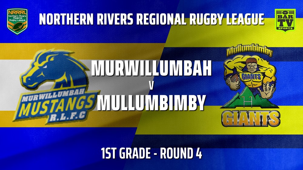 210523-NRRRL Round 4 - 1st Grade - Murwillumbah Mustangs v Mullumbimby Giants Slate Image