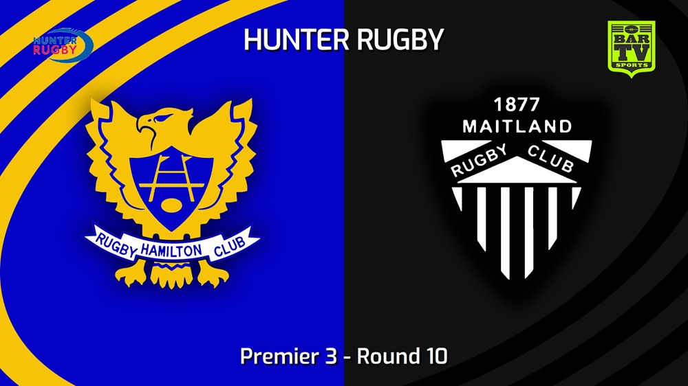 240622-video-Hunter Rugby Round 10 - Premier 3 - Hamilton Hawks v Maitland Slate Image