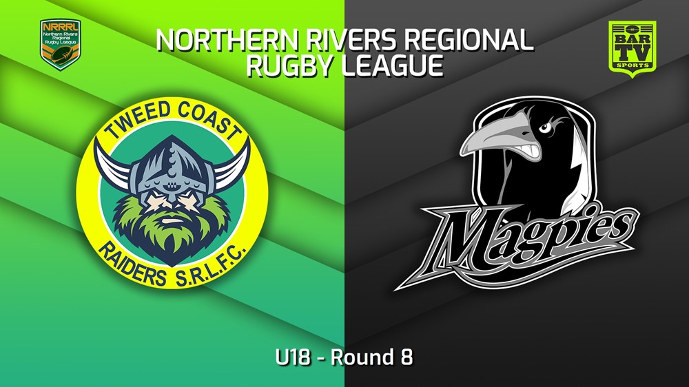 230604-Northern Rivers Round 8 - U18 - Tweed Coast Raiders v Lower Clarence Magpies Slate Image