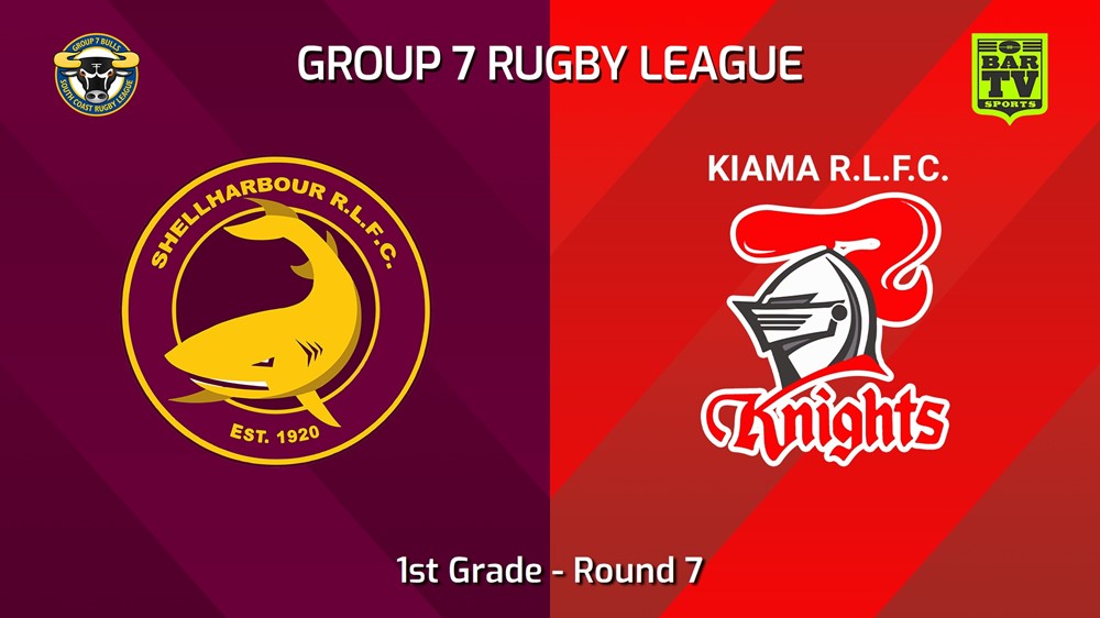 240519-video-South Coast Round 7 - 1st Grade - Shellharbour Sharks v Kiama Knights Slate Image