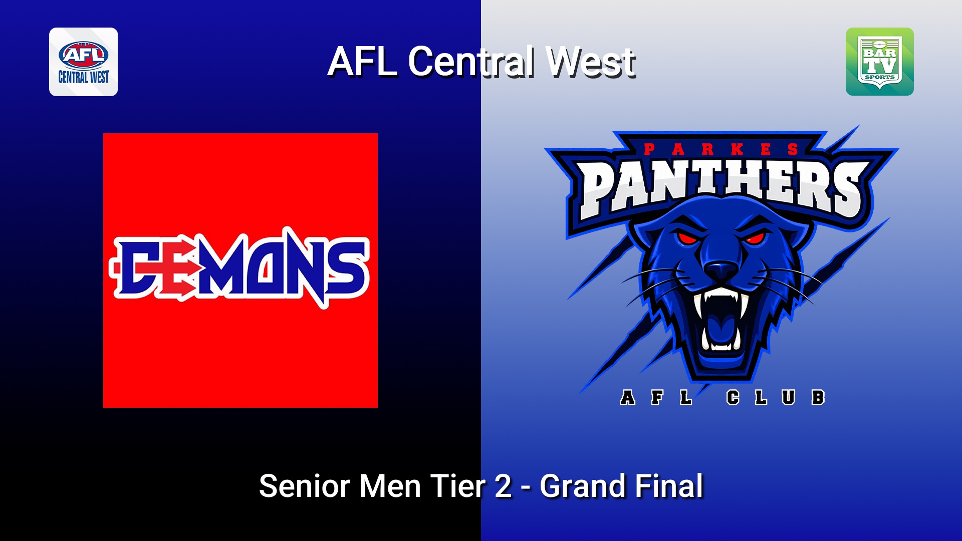 260829-video-AFL Central West Grand Final - Senior Men Tier 2 - Dubbo Demons  v Parkes Panthers  Slate Image
