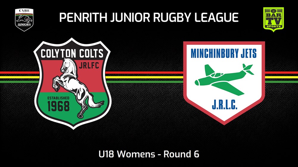 240519-video-Penrith & District Junior Rugby League Round 6 - U18 Womens - Colyton Colts v Minchinbury Slate Image