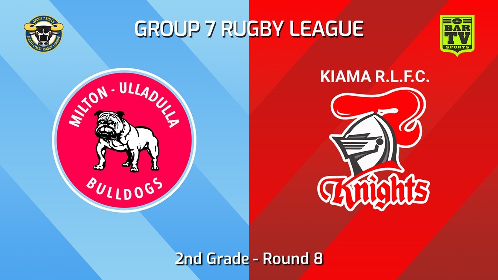 240526-video-South Coast Round 8 - 2nd Grade - Milton-Ulladulla Bulldogs v Kiama Knights Slate Image