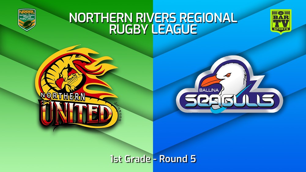230513-Northern Rivers Round 5 - 1st Grade - Northern United v Ballina Seagulls Slate Image