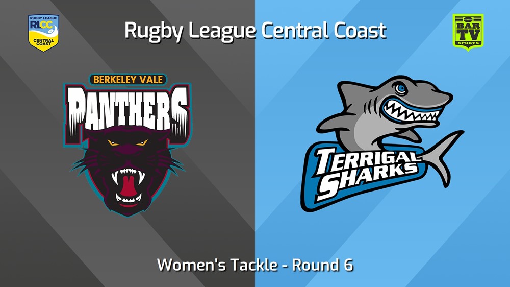 240526-video-RLCC Round 6 - Women's Tackle - Berkeley Vale Panthers v Terrigal Sharks Slate Image