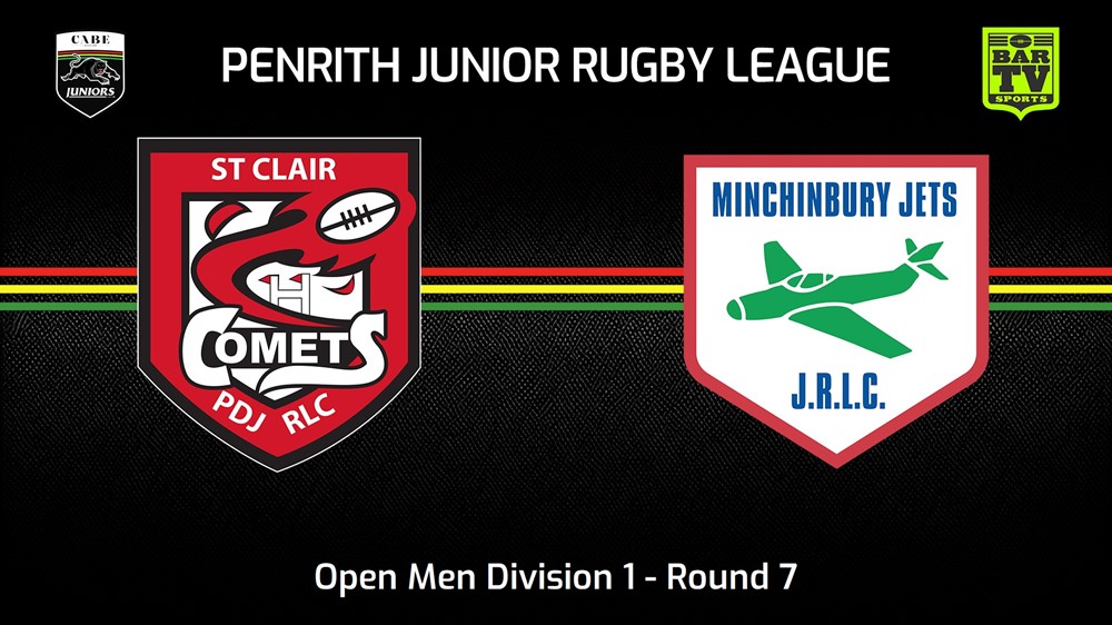 240526-video-Penrith & District Junior Rugby League Round 7 - Open Men Division 1 - St Clair v Minchinbury Slate Image