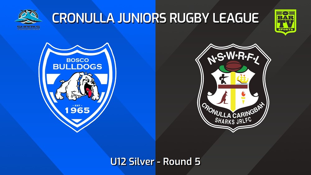 240518-video-Cronulla Juniors Round 5 - U12 Silver - St John Bosco Bulldogs v Cronulla Caringbah Slate Image