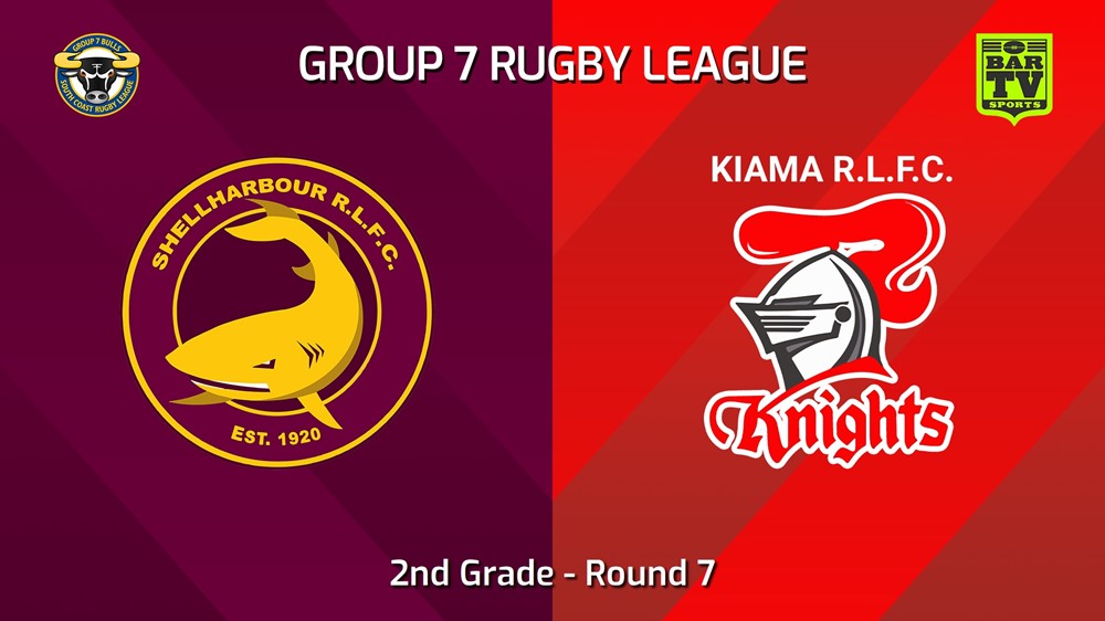 240519-video-South Coast Round 7 - 2nd Grade - Shellharbour Sharks v Kiama Knights Slate Image