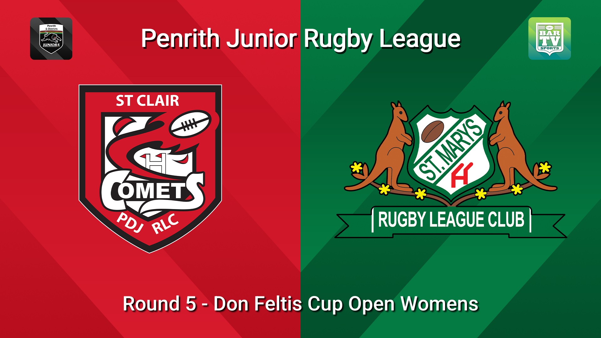 260517-video-Penrith & District Junior Rugby League Round 5 - Don Feltis Cup Open Womens - St Clair v St Marys Slate Image