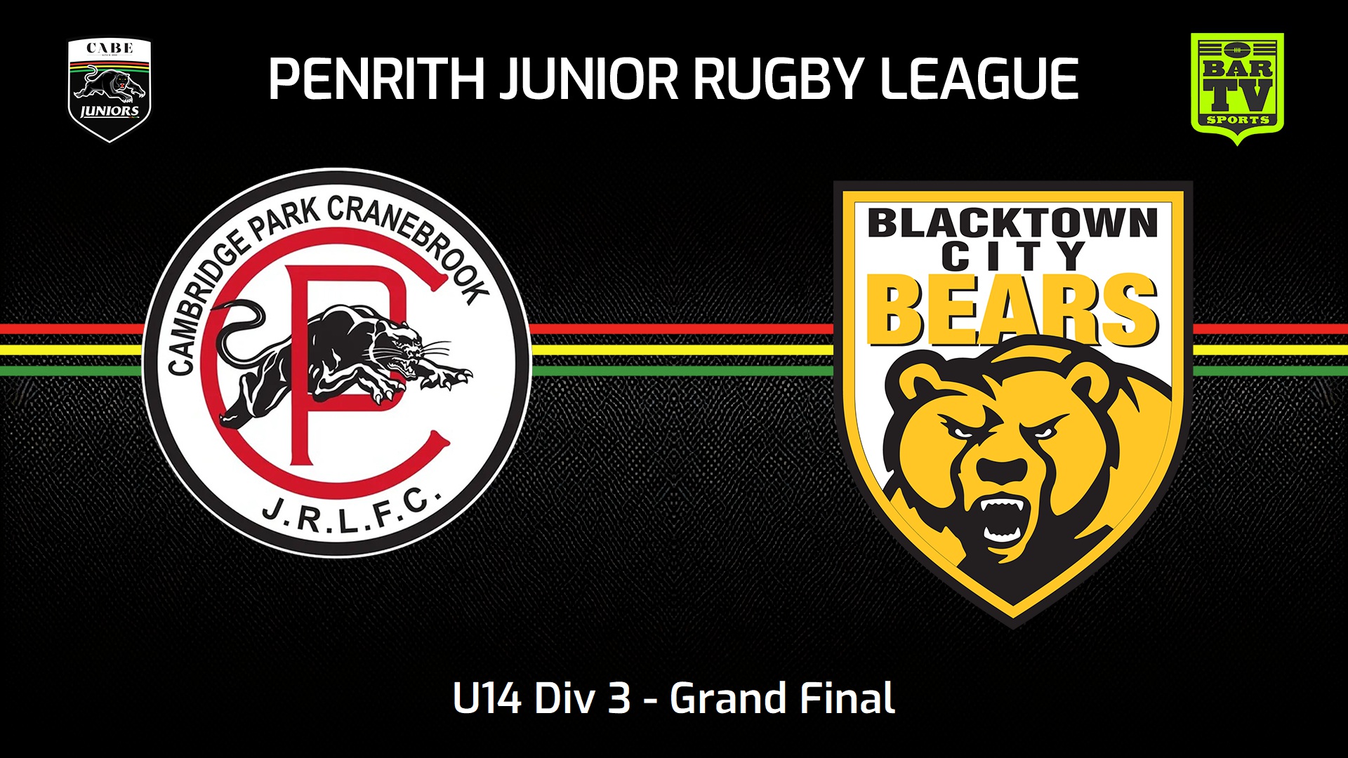 Penrith & District Junior Rugby League Grand Final U14 Div 3 Cambridge Park v Blacktown City