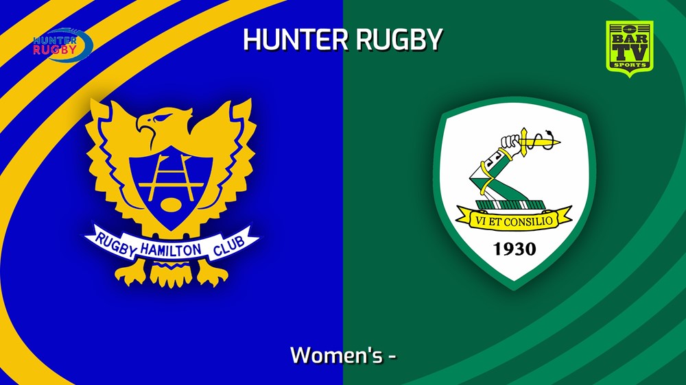 240629-video-Hunter Rugby Women's - Hamilton Hawks v Merewether Carlton Slate Image