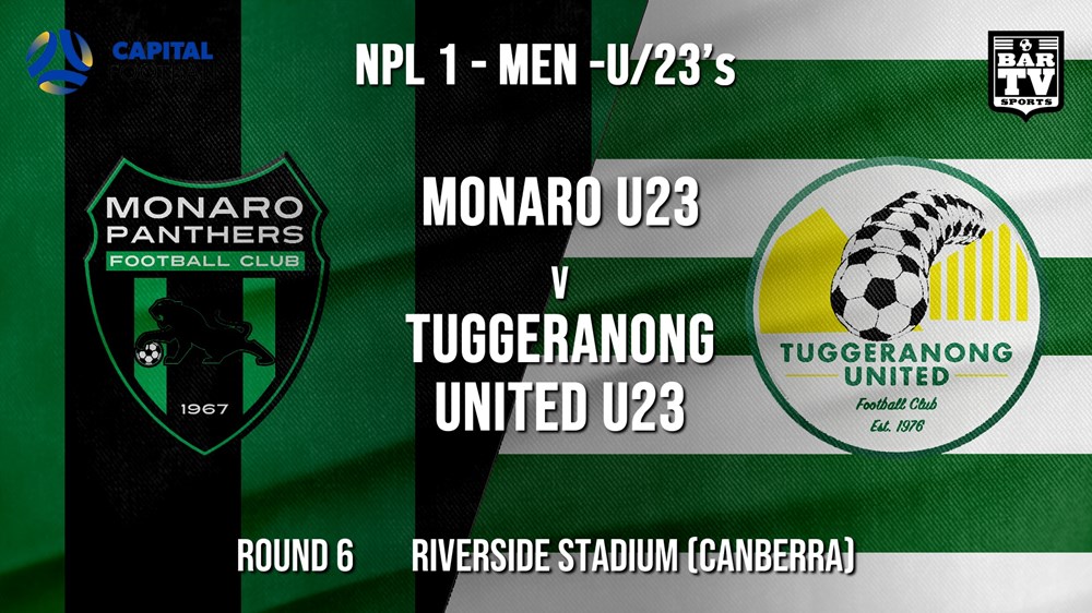 NPL1 Men - U23 - Capital Football  Round 6 - Monaro Panthers U23 v Tuggeranong United U23 Slate Image