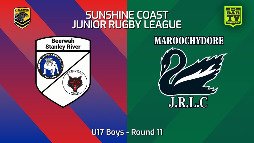 240615-video-Sunshine Coast Junior Rugby League Round 11 - U17 Boys - Beerwah/Stanley River JRL v Maroochydore Swans JRL Slate Image