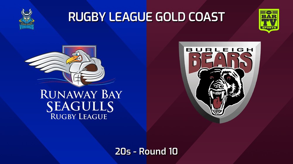 240629-video-Gold Coast Round 10 - 20s - Runaway Bay Seagulls v Burleigh Bears Slate Image