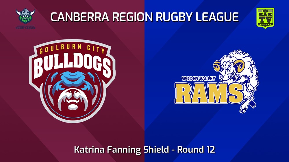 240629-video-Canberra Round 12 - Katrina Fanning Shield - Goulburn City Bulldogs v Woden Valley Rams Slate Image