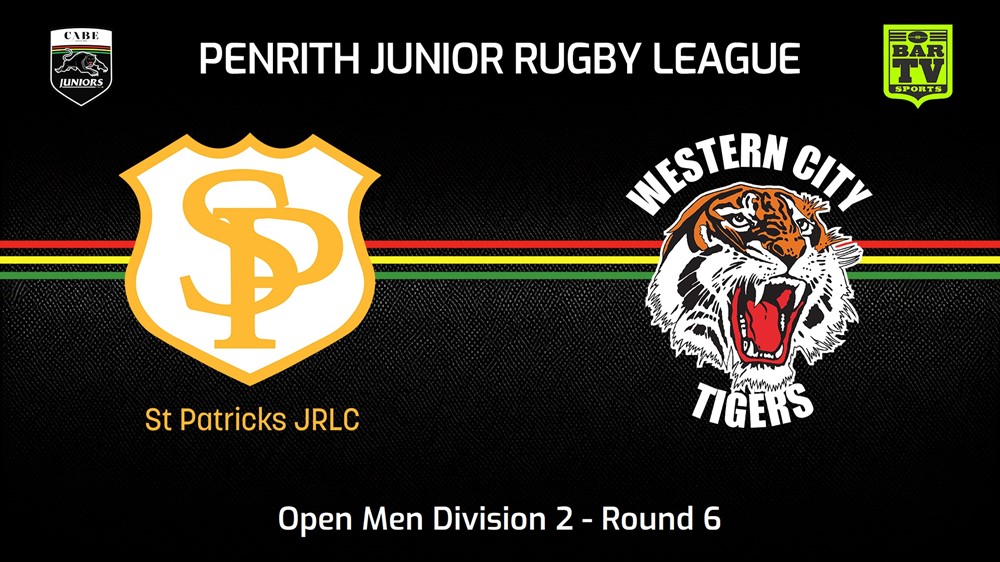 240519-video-Penrith & District Junior Rugby League Round 6 - Open Men Division 2 - St Patricks v Western City Tigers Slate Image