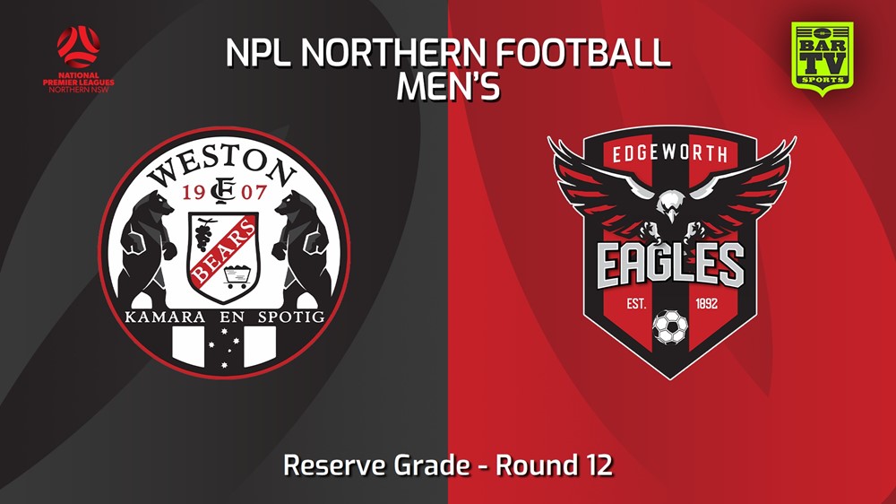 240519-video-NNSW NPLM Res Round 12 - Weston Workers FC Res v Edgeworth Eagles Res Slate Image