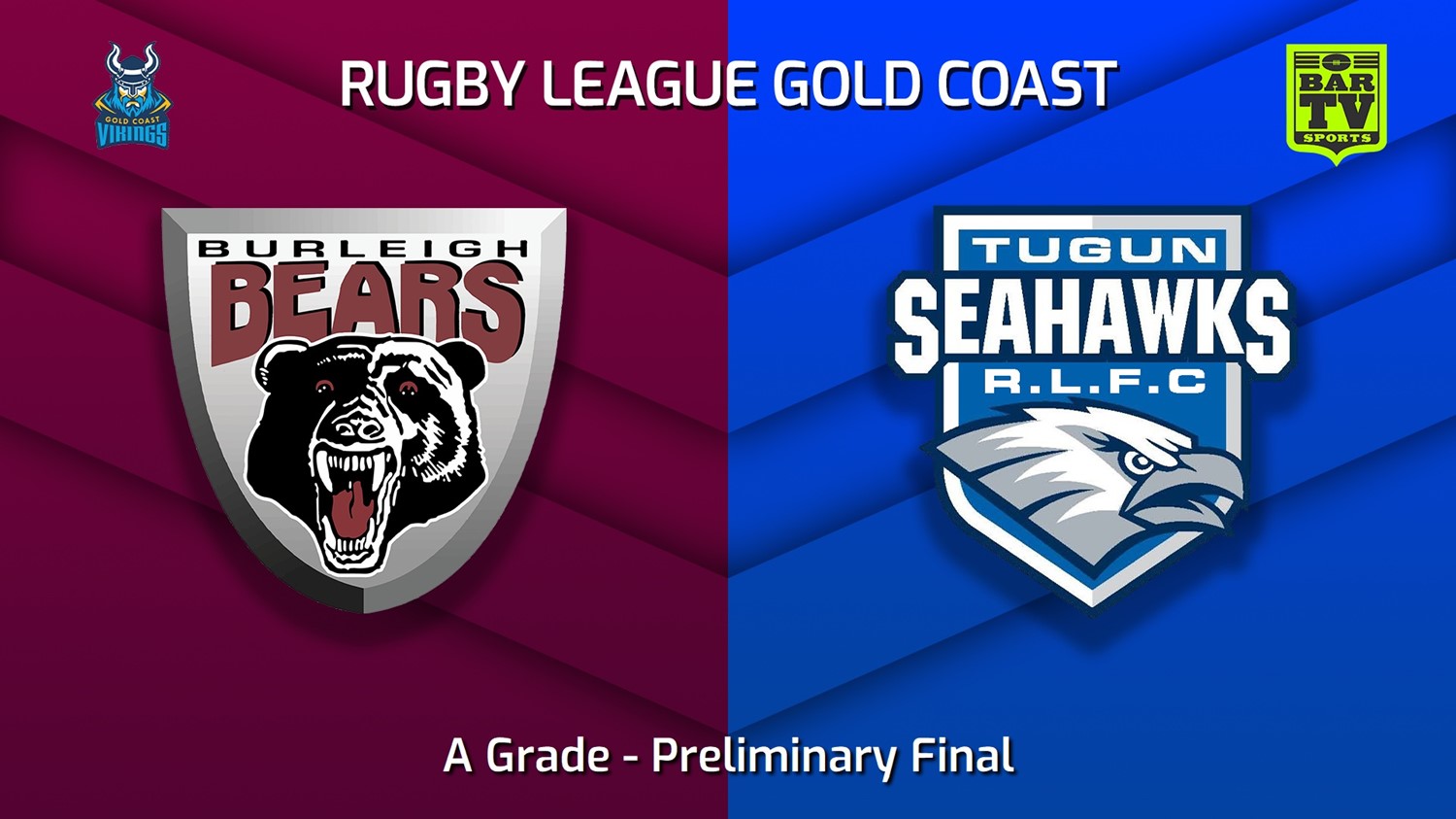 220911-Gold Coast Preliminary Final - A Grade - Burleigh Bears v Tugun Seahawks Minigame Slate Image