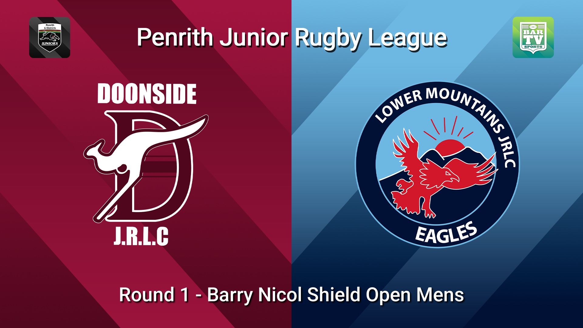 260329-video-Penrith & District Junior Rugby League Round 1 - Barry Nicol Shield Open Mens - Doonside v Lower Mountains Slate Image