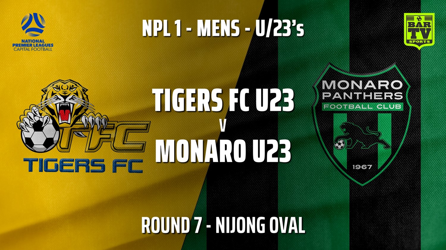 210523-NPL1 U23 Capital Round 7 - Tigers FC U23 v Monaro Panthers U23 Minigame Slate Image