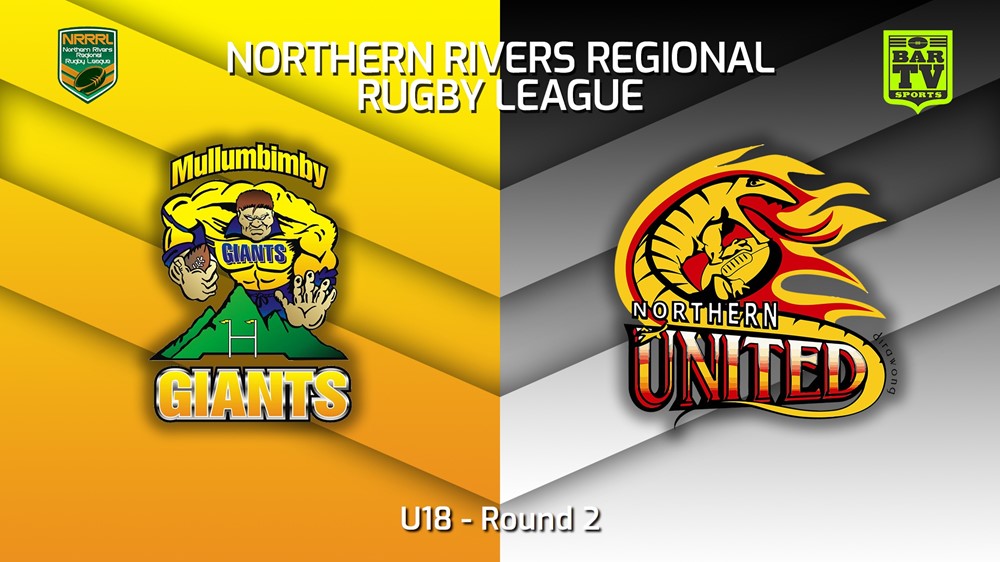 230423-Northern Rivers Round 2 - U18 - Mullumbimby Giants v Northern United Slate Image