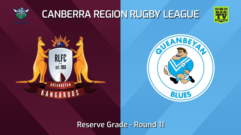 240622-video-Canberra Round 11 - Reserve Grade - Queanbeyan Kangaroos v Queanbeyan Blues Slate Image