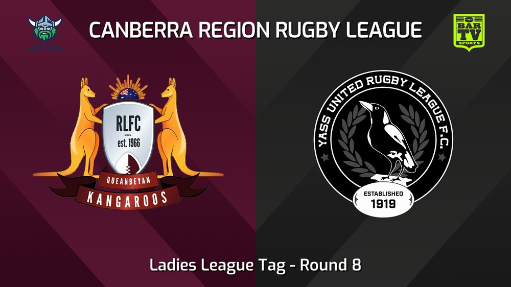 240525-video-Canberra Round 8 - Ladies League Tag - Queanbeyan Kangaroos v Yass Magpies Slate Image
