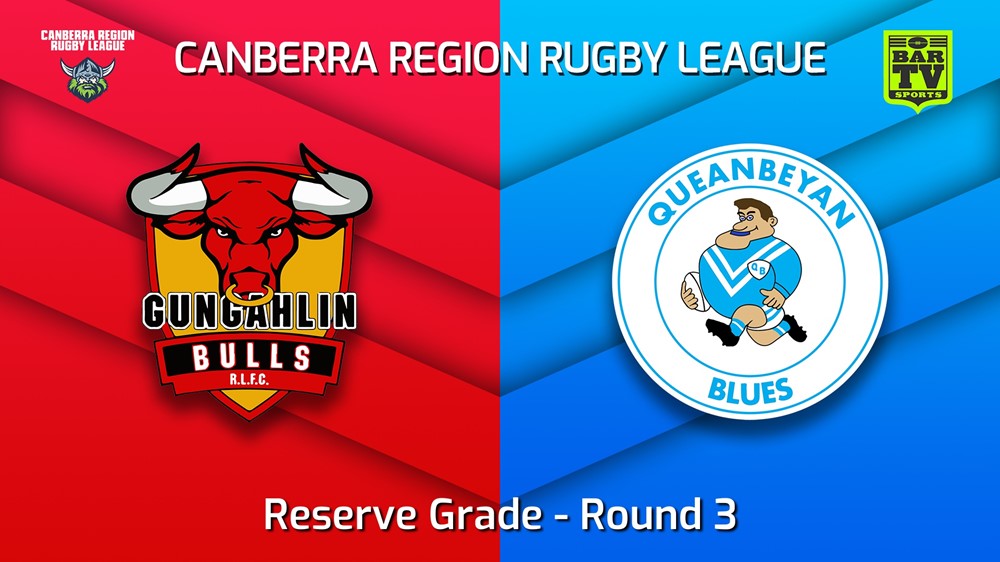 220423-Canberra Round 3 - Reserve Grade - Gungahlin Bulls v Queanbeyan Blues Slate Image
