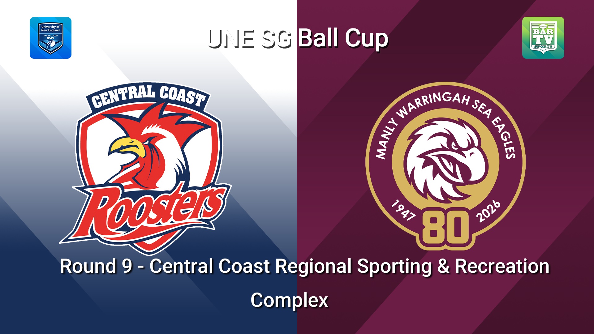 260405-video-UNE SG Ball Cup Round 9 - Central Coast Roosters v Manly Warringah Sea Eagles Slate Image