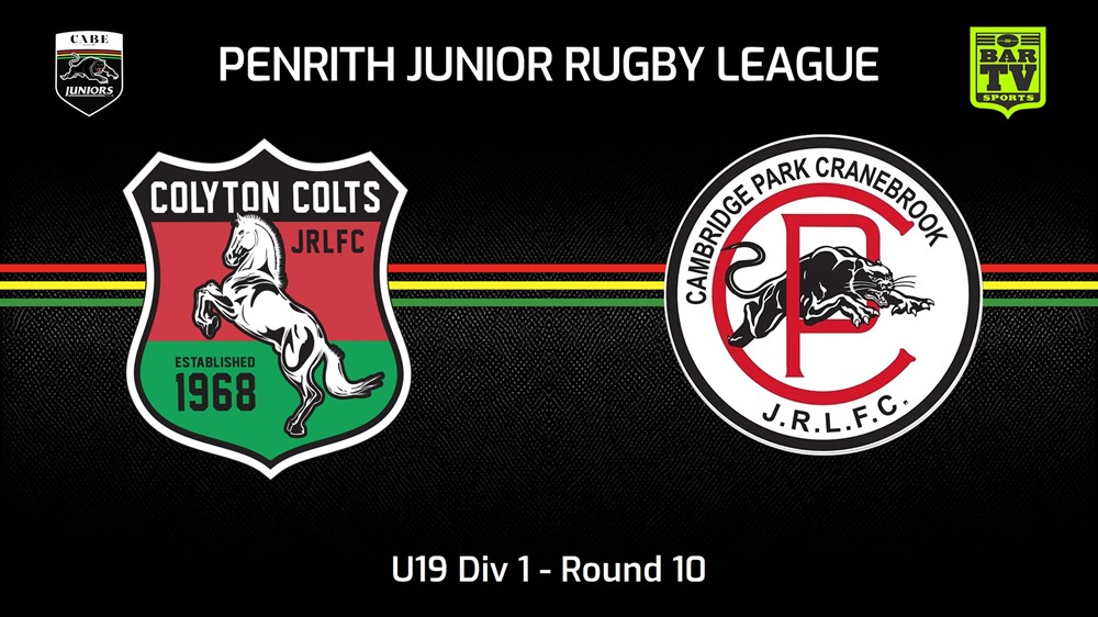 240622-video-Penrith & District Junior Rugby League Round 10 - U19 Div 1 - Colyton Colts v Cambridge Park Slate Image