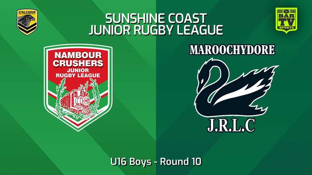 240607-video-Sunshine Coast Junior Rugby League Round 10 - U16 Boys - Nambour Crushers JRL v Maroochydore Swans JRL Slate Image
