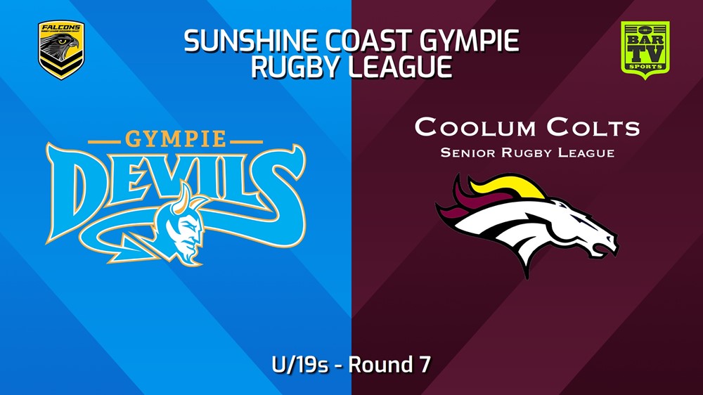 240525-video-Sunshine Coast RL Round 7 - U/19s - Gympie Devils v Coolum Colts Slate Image