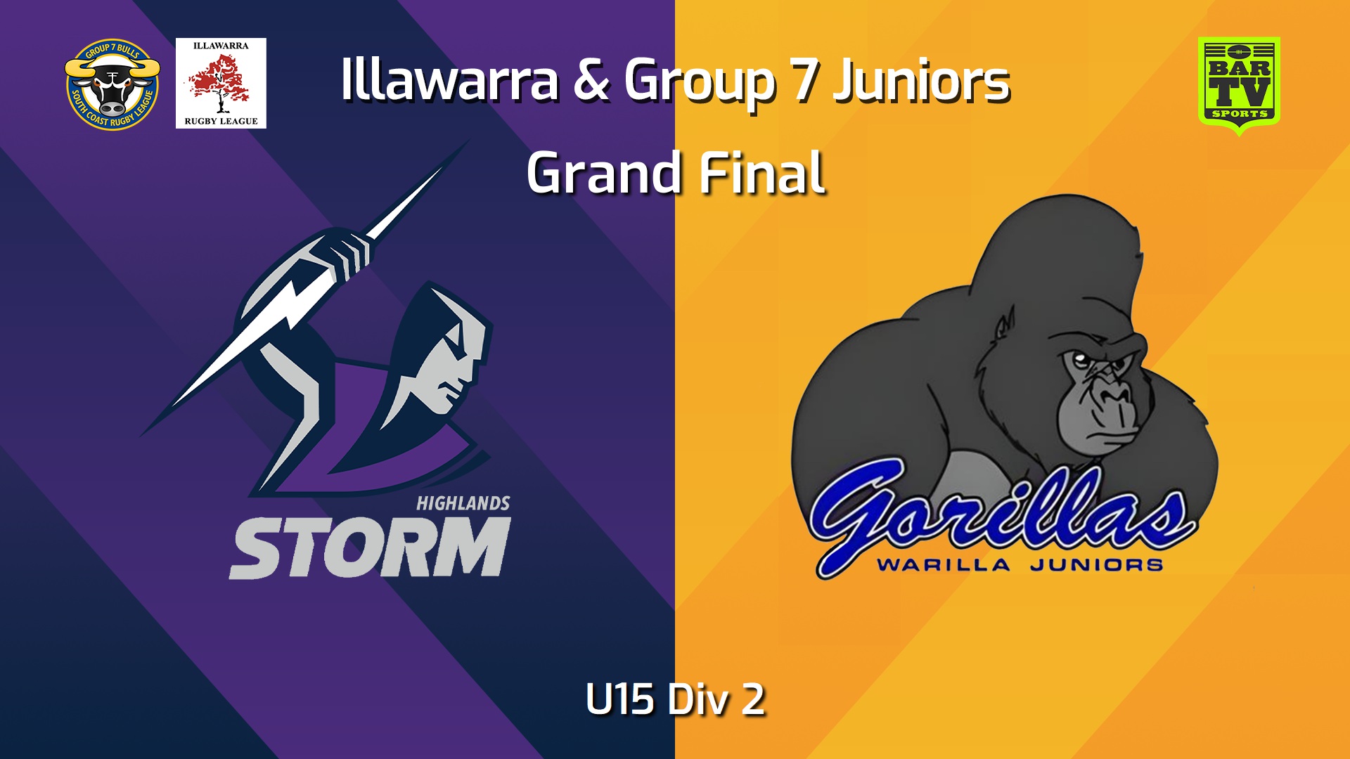 250907-video-Illawarra and Group 7 Merged Juniors Grand Final - U15 Div 2 - Southern Highlands Storm v Warilla-Lake South Gorillas Juniors Minigame Slate Image
