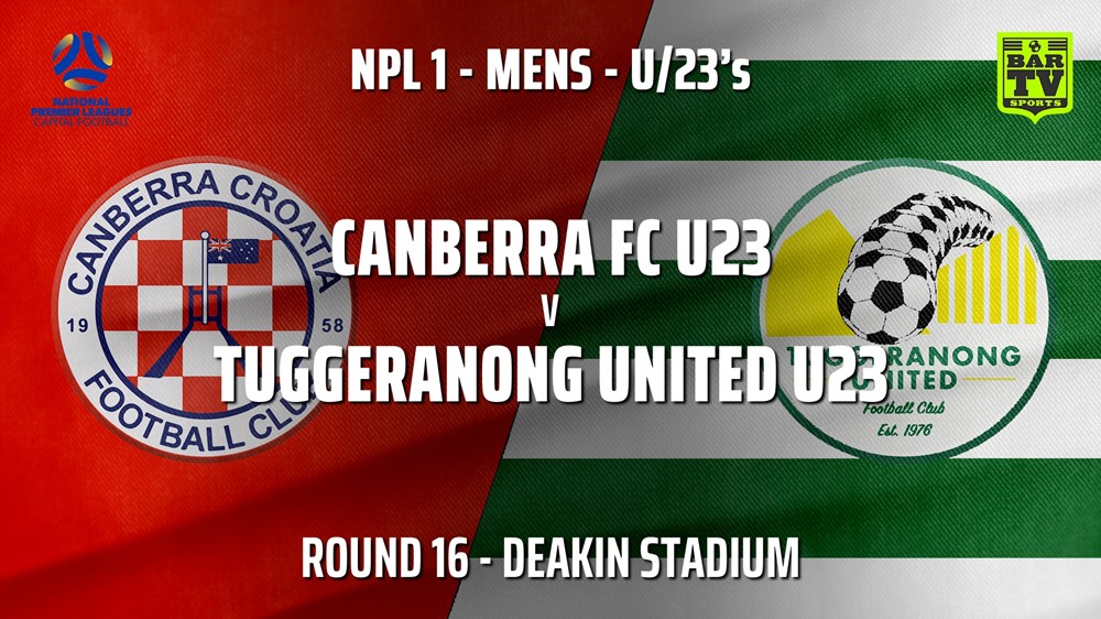 210801-Capital NPL U23 Round 16 - Canberra FC U23 v Tuggeranong United U23 Slate Image