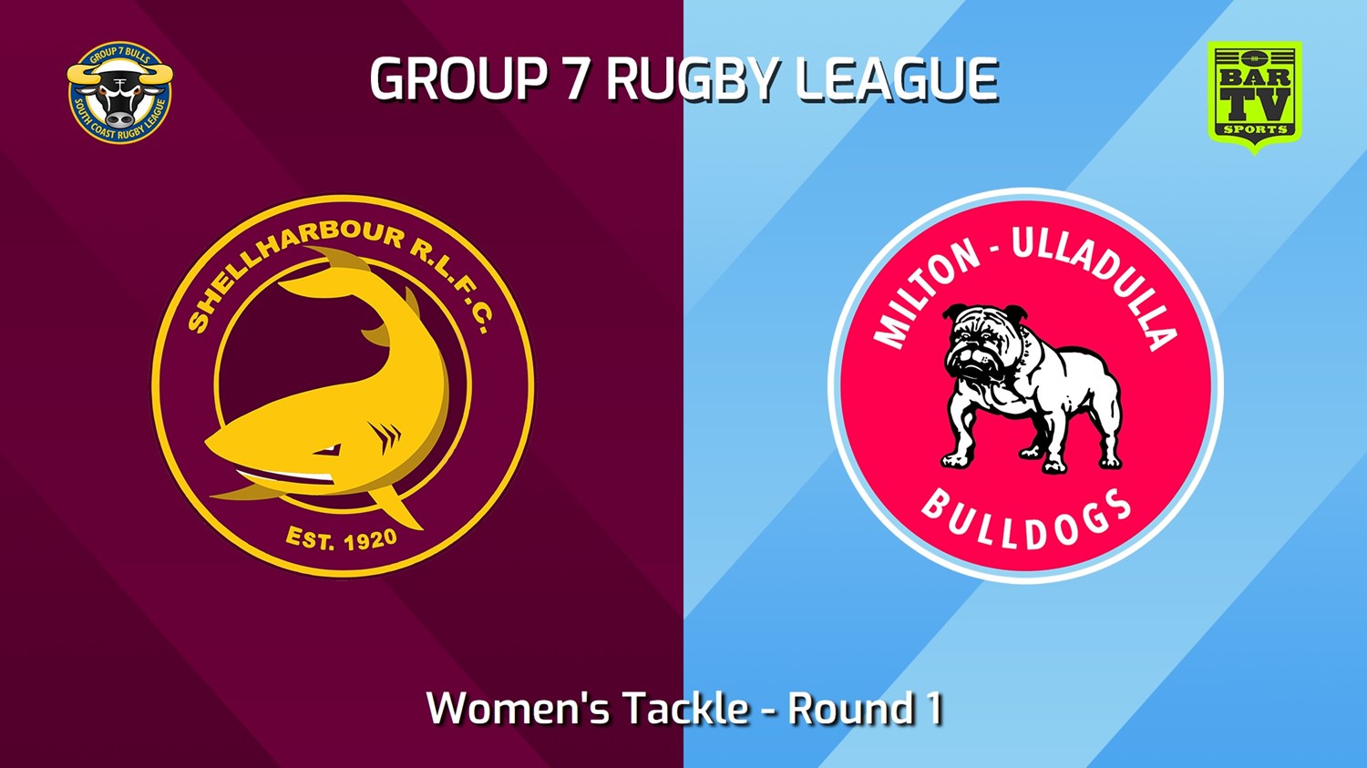 240601-video-South Coast Round 1 - Women's Tackle - Shellharbour Sharks v Milton-Ulladulla Bulldogs Slate Image