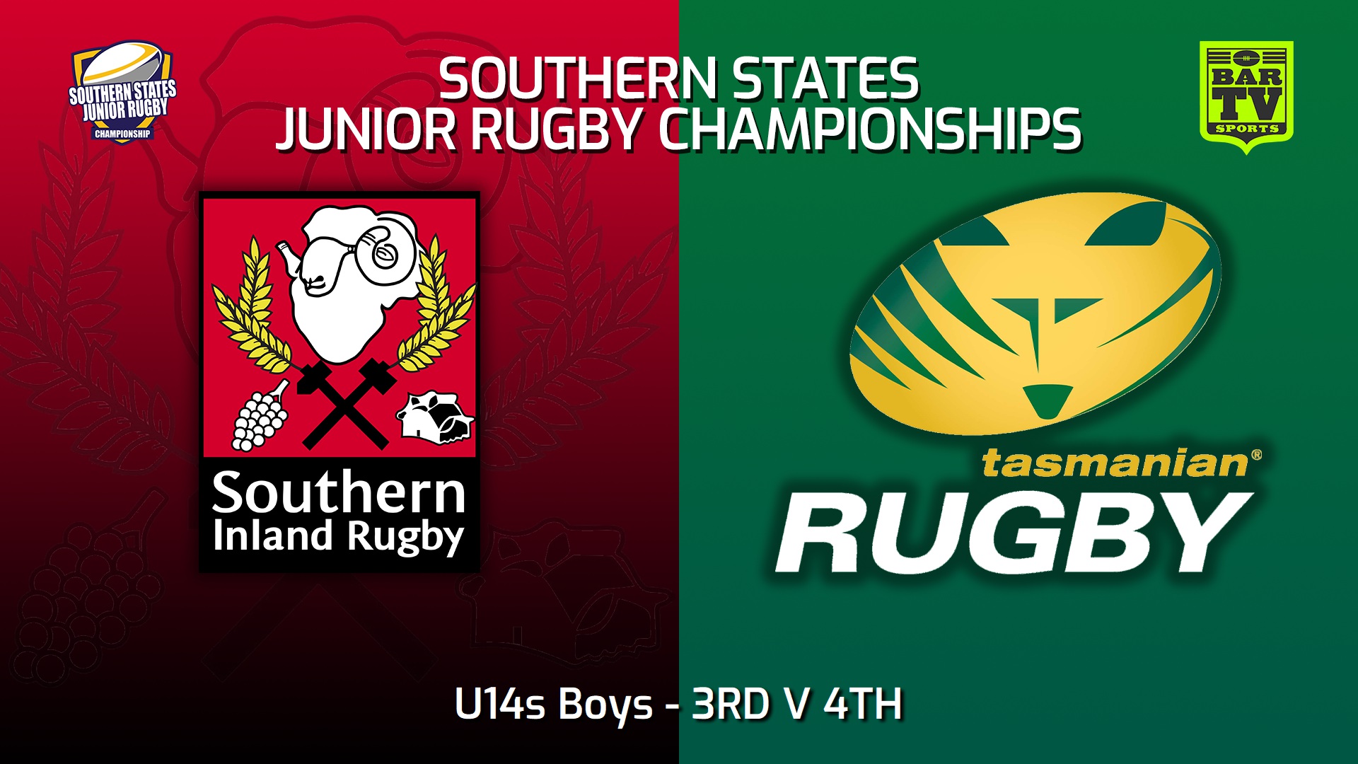 Southern States Junior Rugby Championships 3RD V 4TH - U14s Boys ...