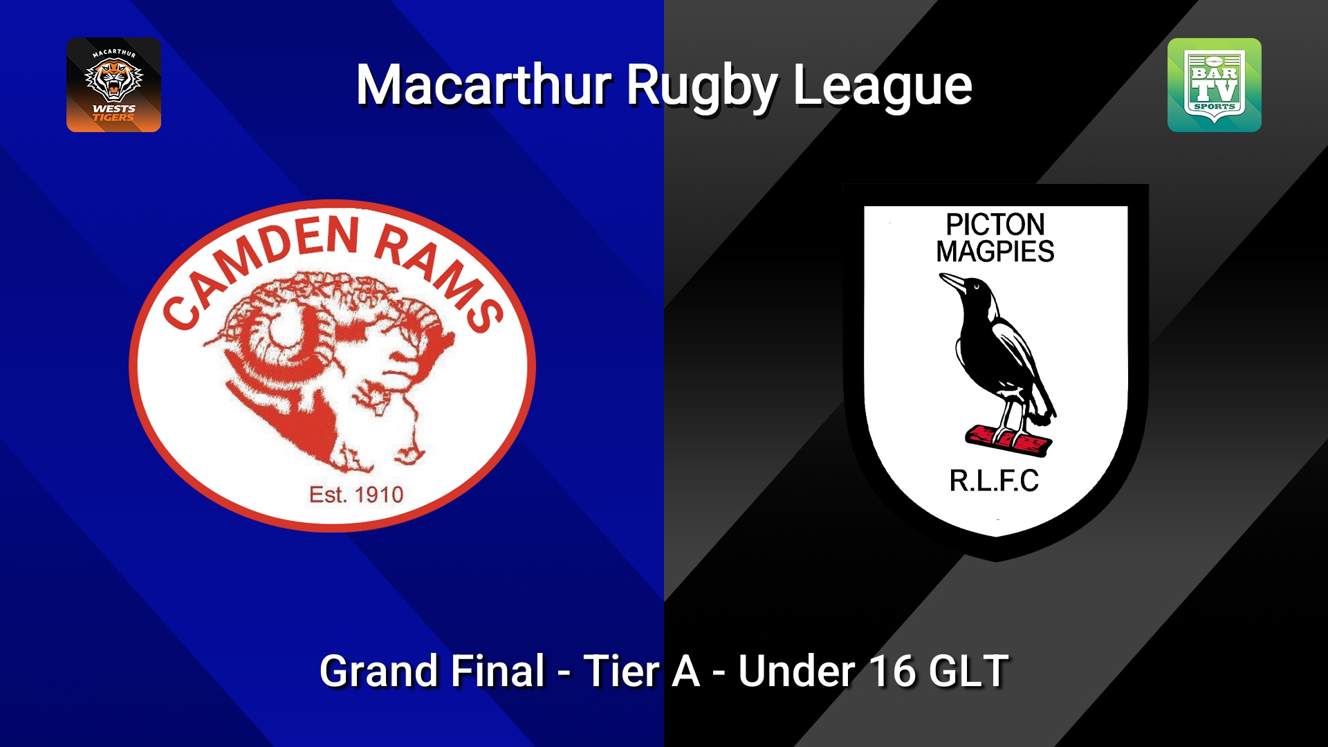 260904-video-Macarthur RL Grand Final - Tier A - Under 16 GLT - Camden Rams v Picton Magpies Slate Image