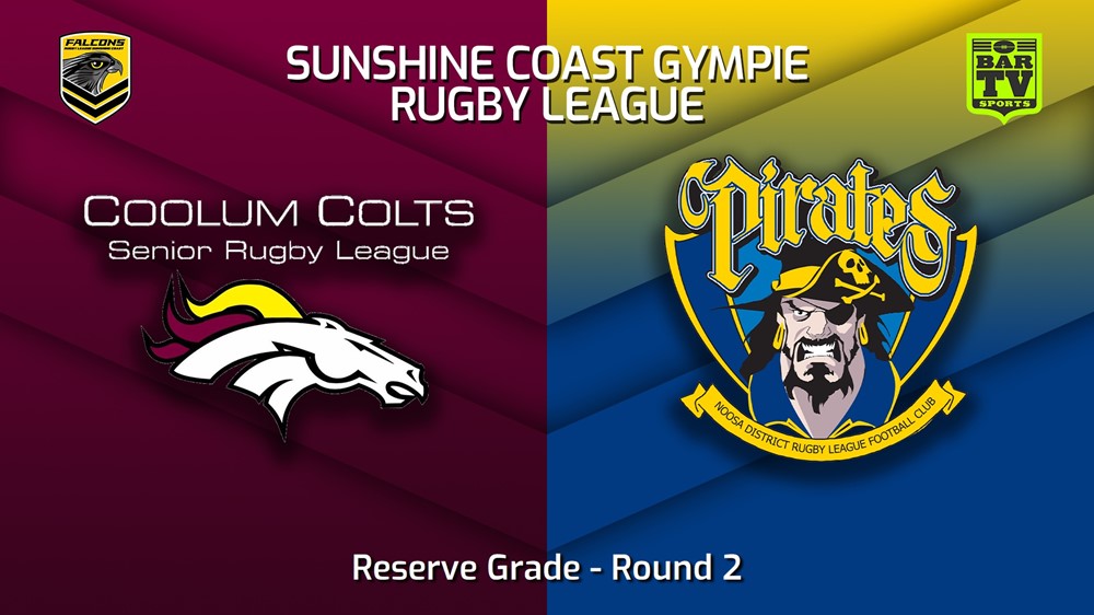 230402-Sunshine Coast RL Round 2 - Reserve Grade - Coolum Colts v Noosa Pirates Slate Image