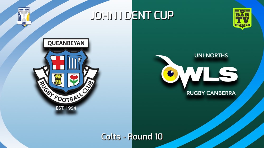 240622-video-John I Dent (ACT) Round 10 - Colts - Queanbeyan Whites v UNI-North Owls Minigame Slate Image