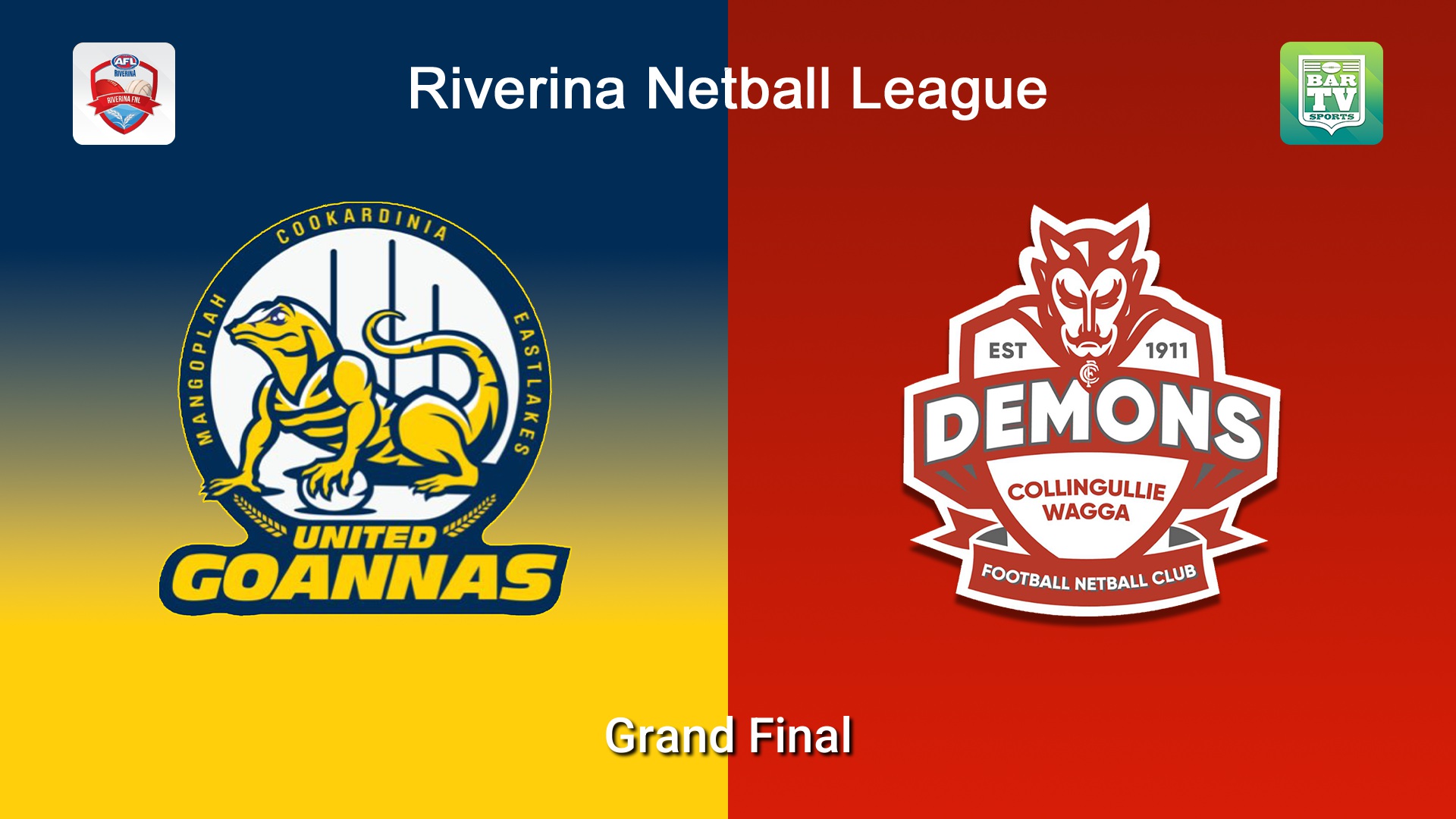 260912-video-Riverina Netball League Grand Final - A Grade - MCUE Goannas v Collingullie Wagga Demons Slate Image