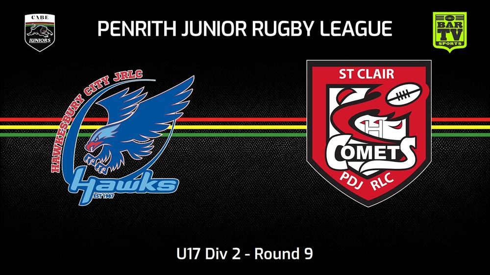 240615-video-Penrith & District Junior Rugby League Round 9 - U17 Div 2 - Hawkesbury City v St Clair Slate Image