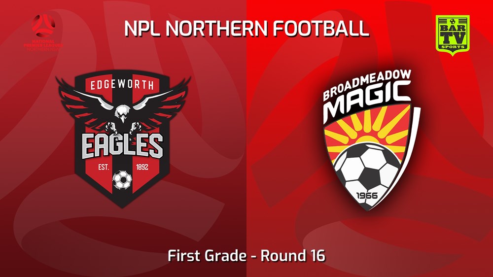 220625-NNSW NPLM Round 16 - Edgeworth Eagles FC v Broadmeadow Magic Slate Image