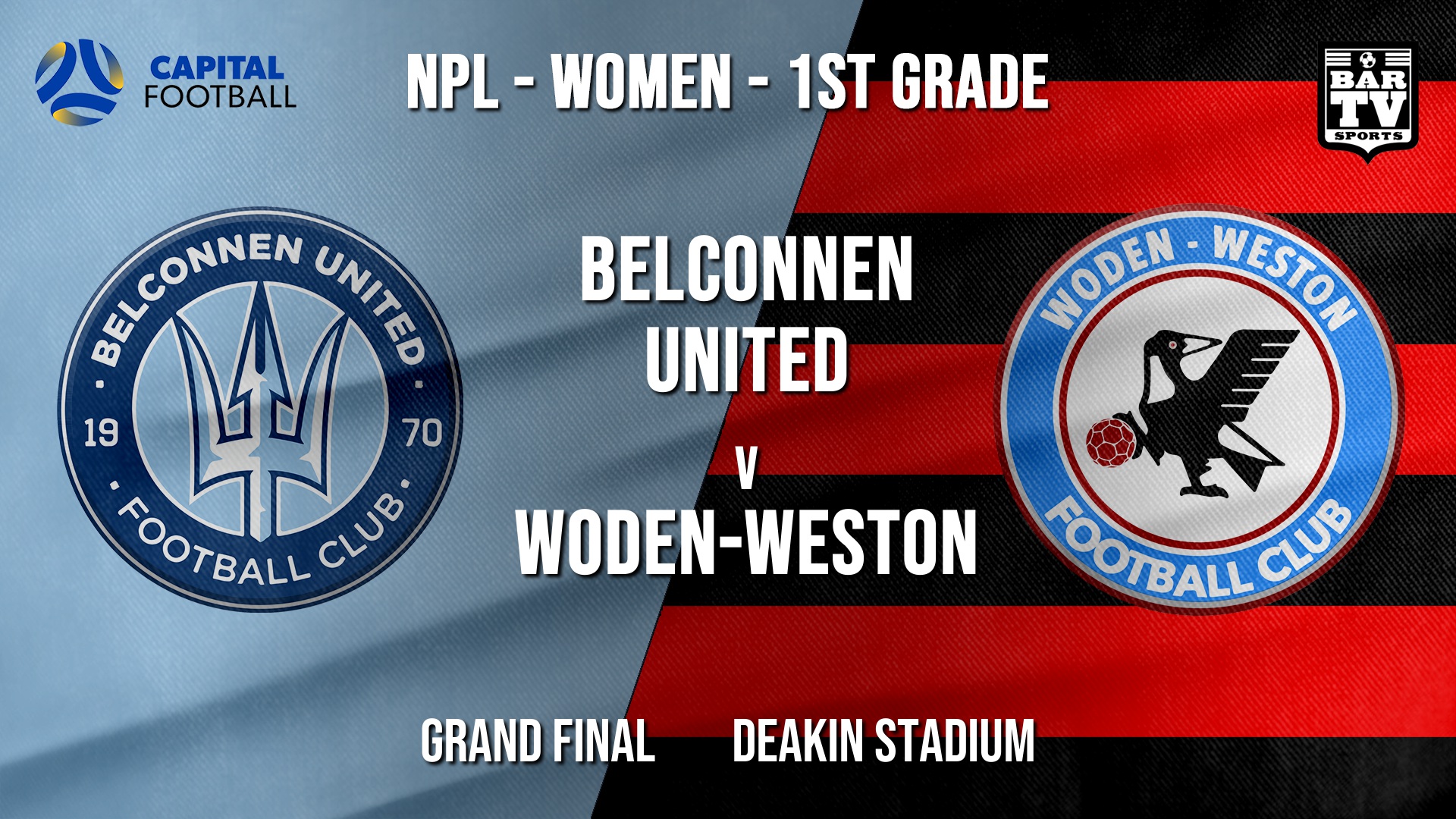 NPLW - Capital Grand Final - Belconnen United (women) v Woden-Weston FC (women) Slate Image